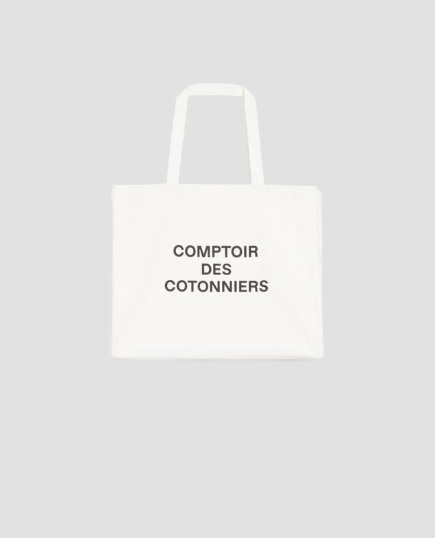 XL cotton tote bag H003 white