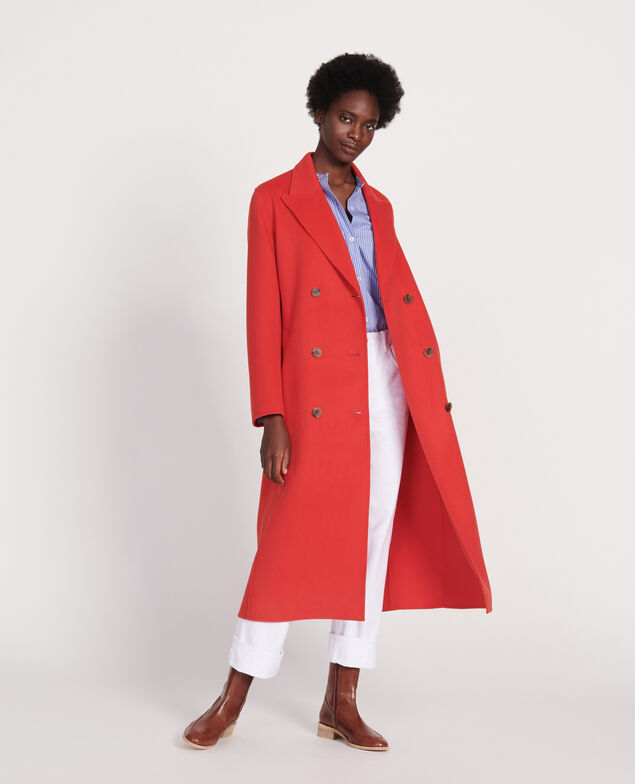Long coat Fiery red