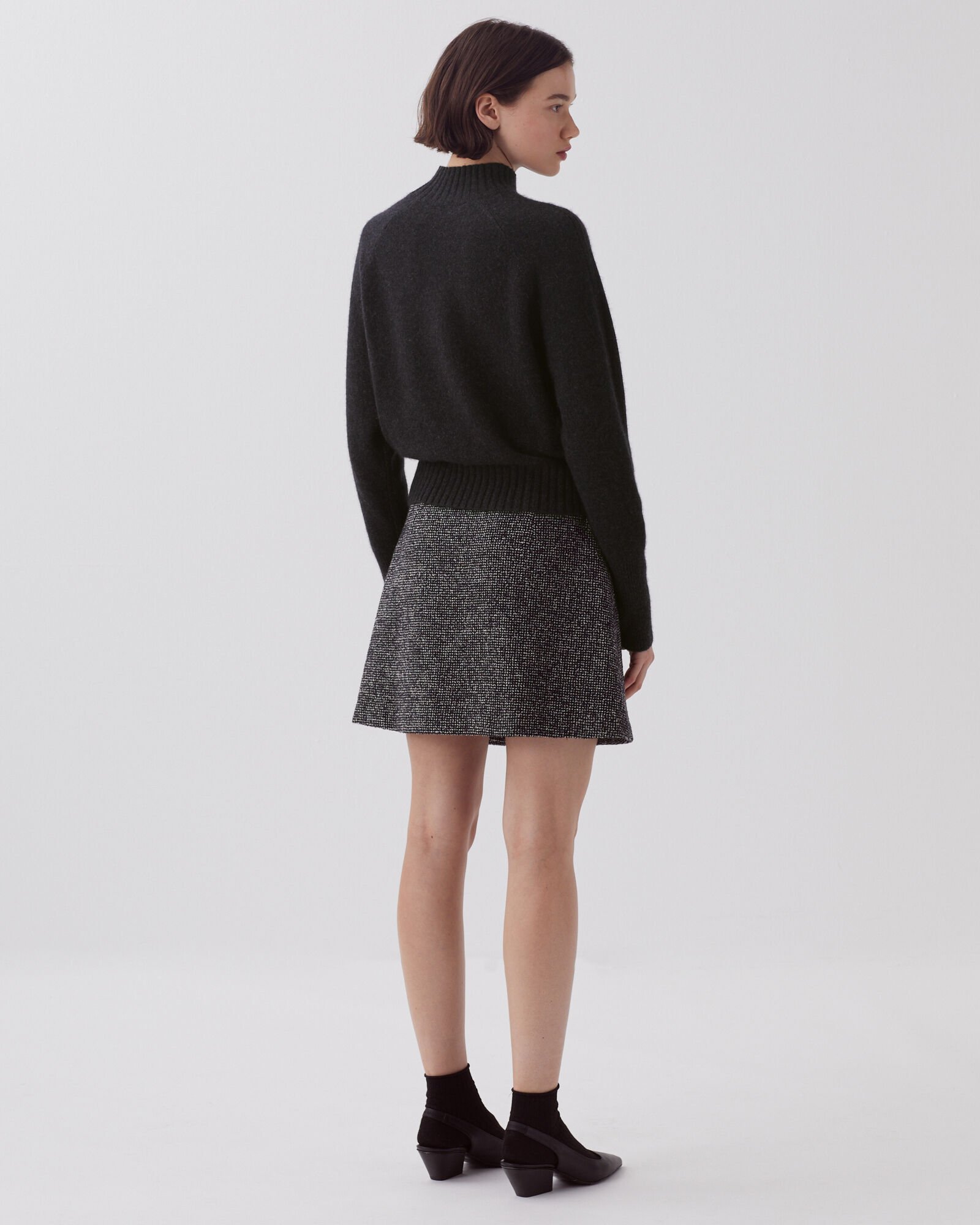 ◆NACHE◆ FOLDED MINI SKIRT BLACK N2511RNS07BLK Bershka fold over waistband mini skirt in black | ASOS