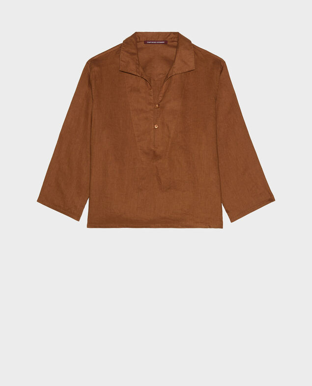 Linen blouse Monks robe