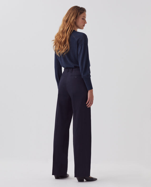 BLANDINE - Straight trousers H695 night sky