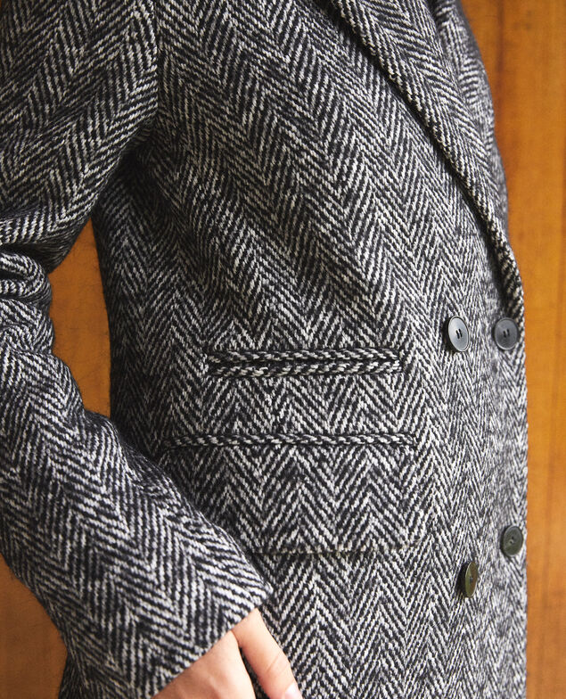 Timeless tailored coat Black