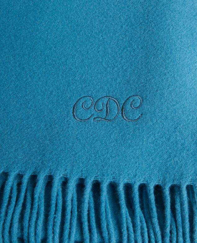 Wool scarf 4258 blue_coral