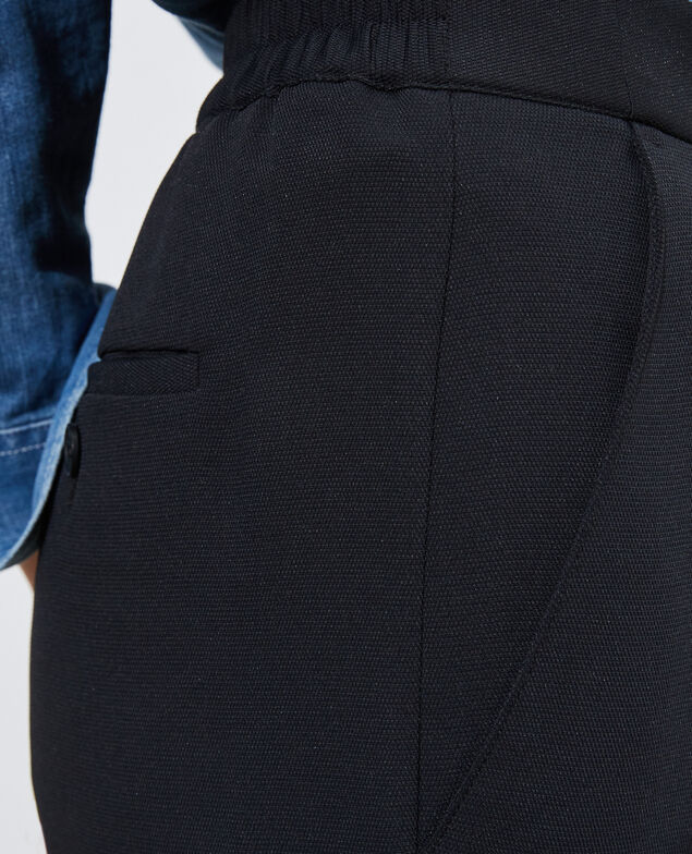 MARGUERITE - Cigarette trousers Black beauty