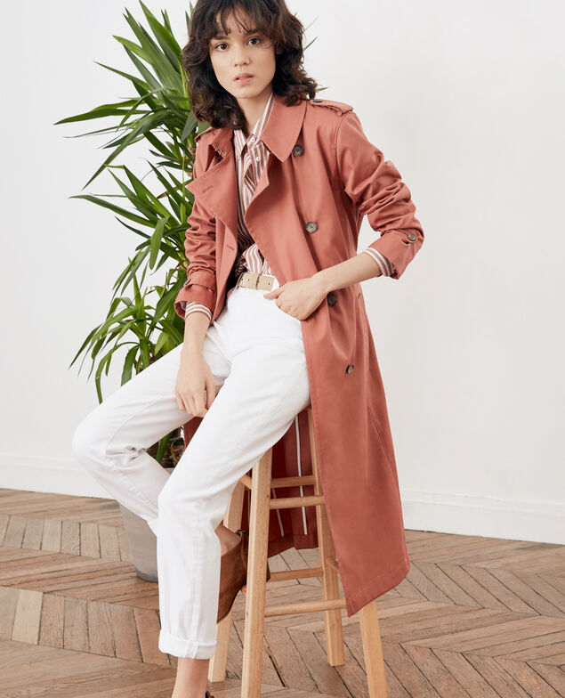 Iconic fit Trench coat Auburn