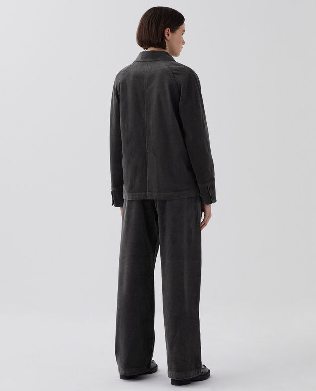 Corduroy jacket U070 gray