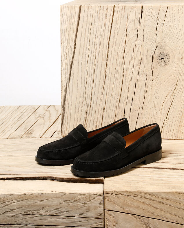 Suede mocassins Black