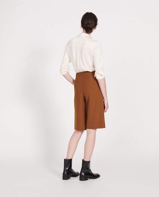 Smooth wool bermuda shorts Monks robe