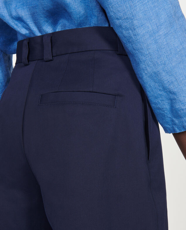Cotton boyfriend trousers Maritime blue