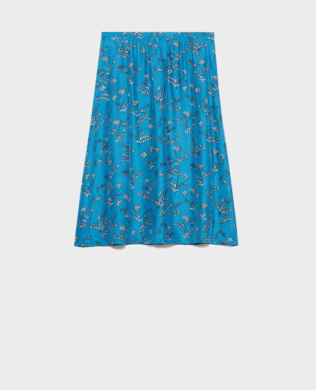 Silk high-waisted skirt Coronille faience