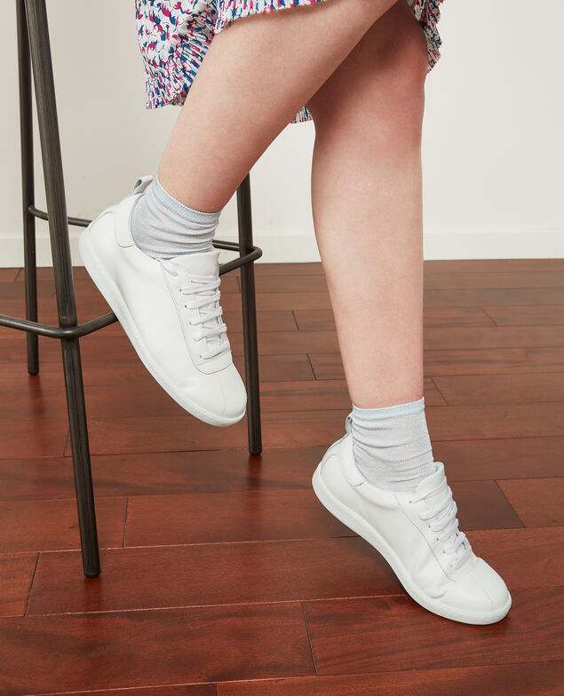 Leather trainers Off white