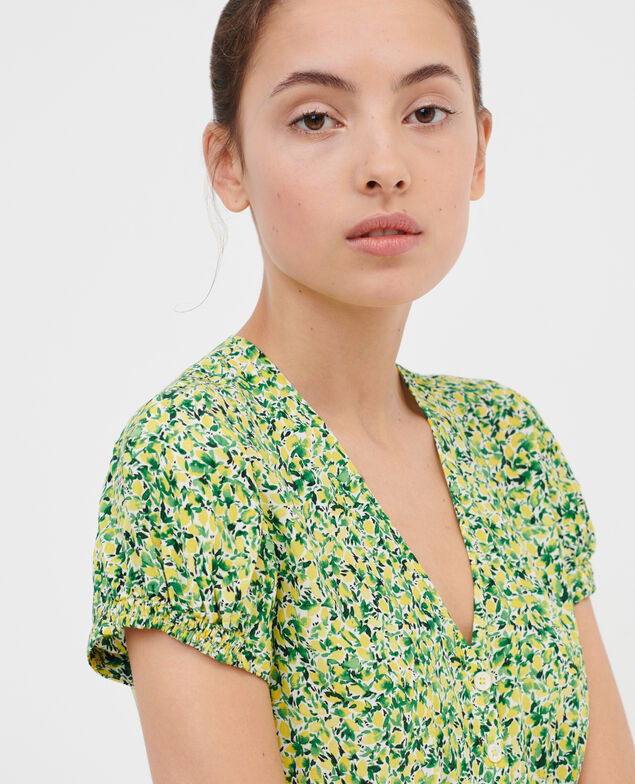 LUDIVINE - Floaty maxi dress 116 print yellow