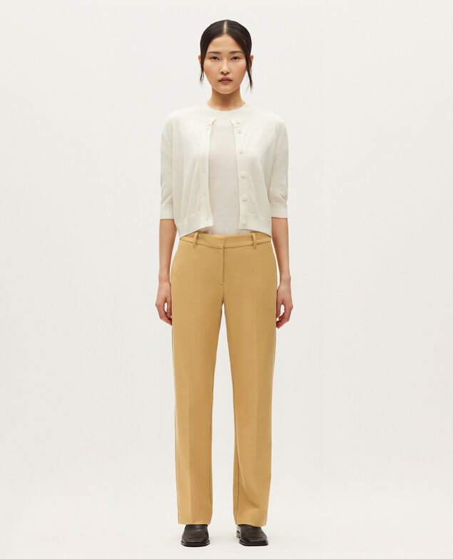 Slim fit straight trousers K320 prairie sand
