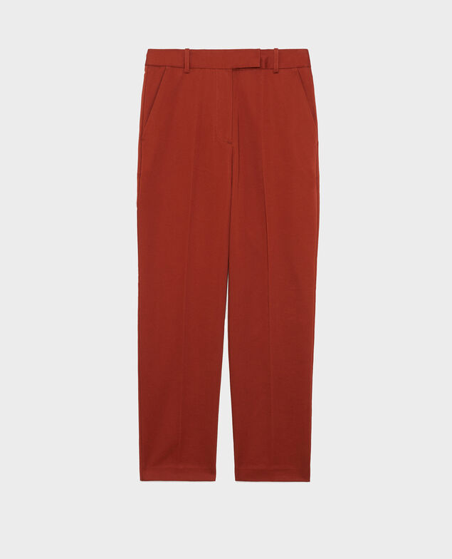 MARGUERITE - Cigarette trousers Brandy brown