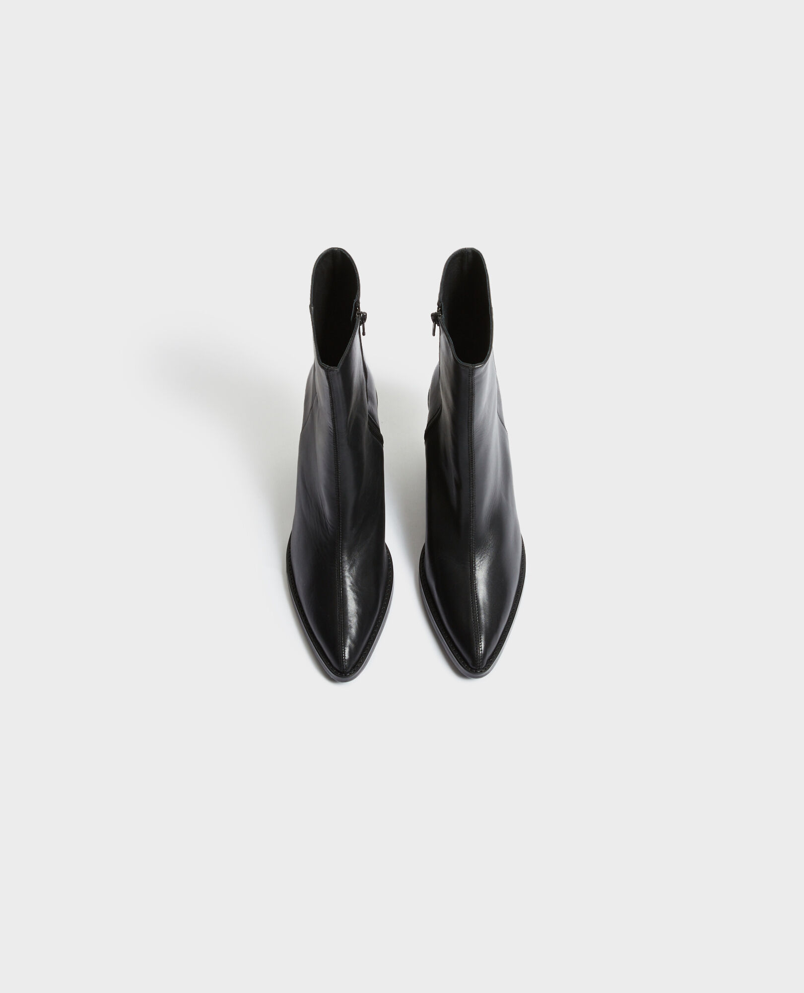 ★COTONNIERS DES COTONNIERS 本革　ブーツ　サイズ36★ Leather cowboy boots black - Comptoir des Cotonniers