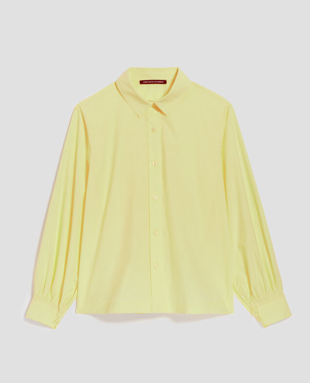 Loose cotton shirt H431 blazing yellow