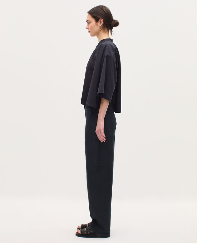 Barrel leg trousers K080 vulcan gray