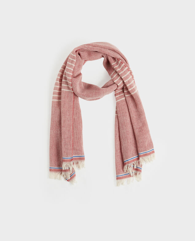 Cotton summer scarf 7023 29 dark orange