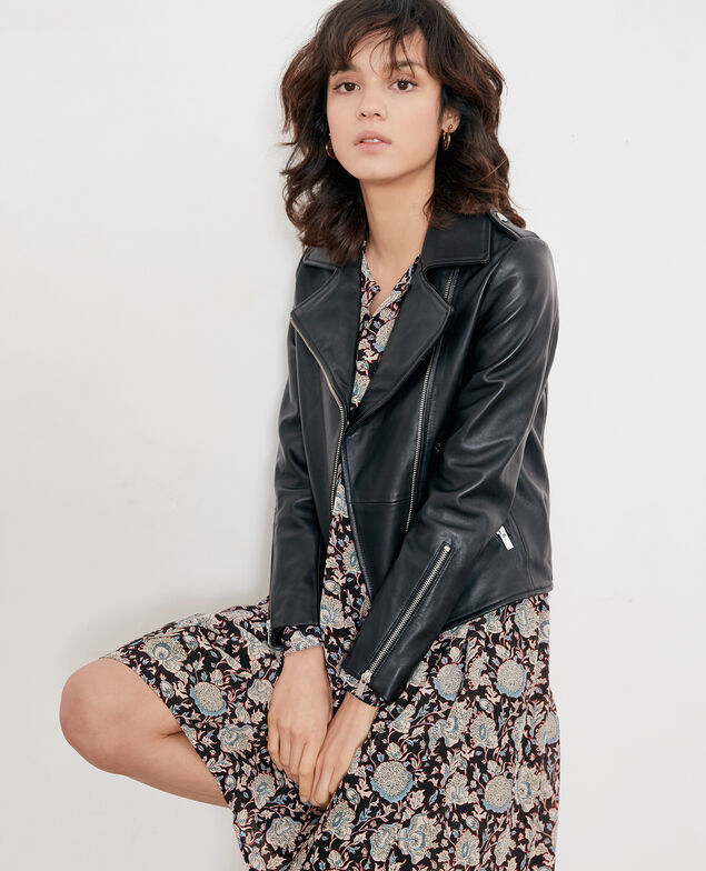 Printed silk dress Darjeeling black