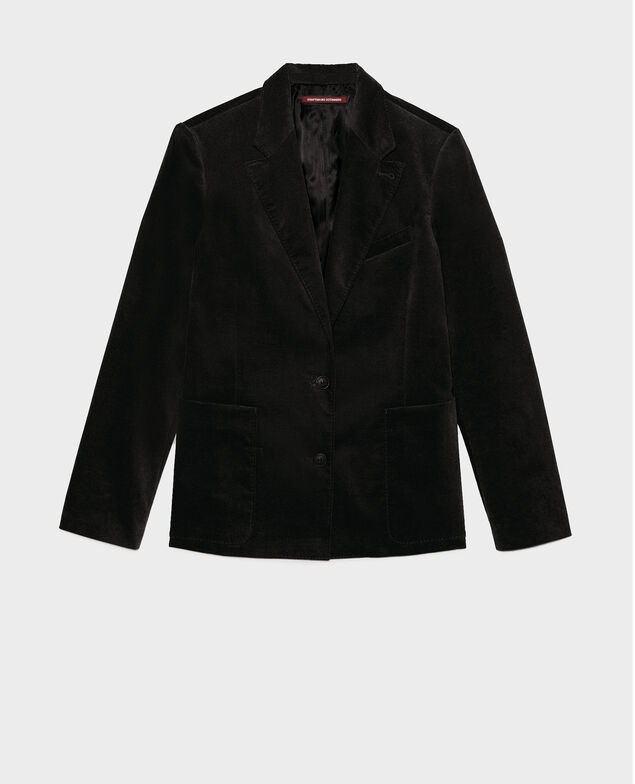 Two button corduroy blazer Black beauty