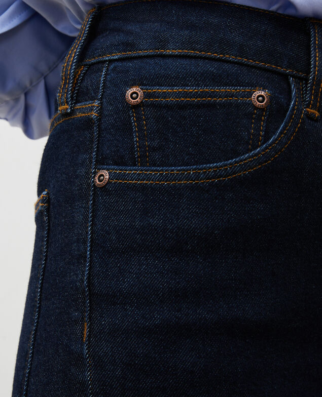 SLIM HIGH RISE - Cropped 5 pocket jeans Denim rinse