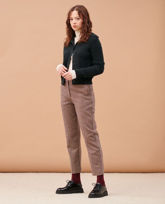 MARGUERITE - Cigarette trousers 6042 check