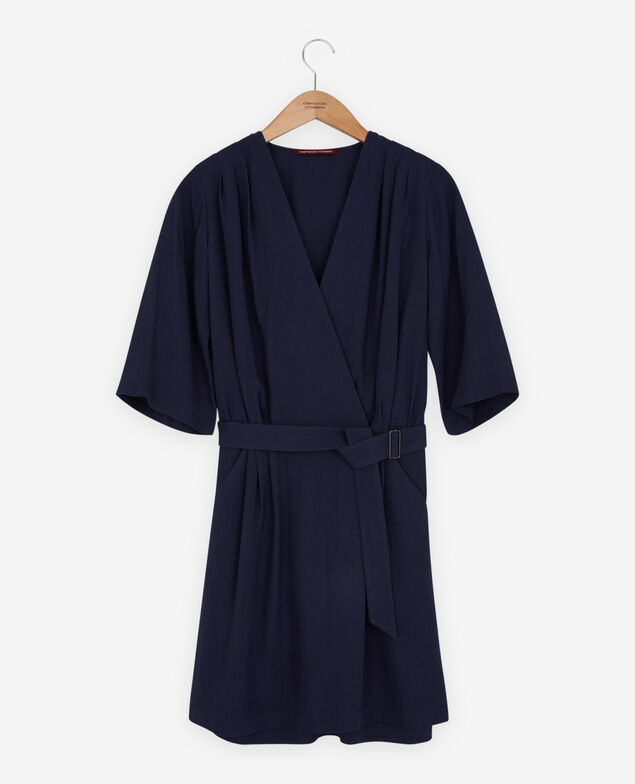 Dress with buckle Marine