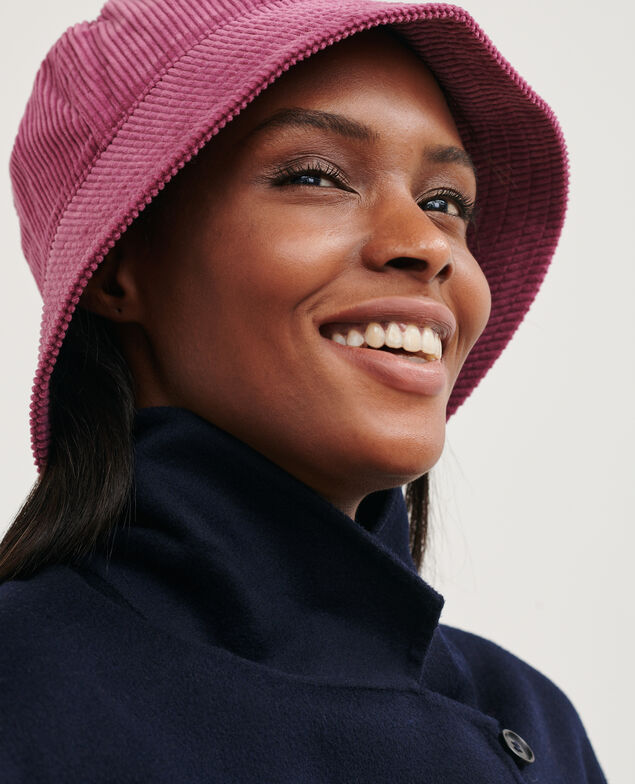 Corduroy bucket hat 6019 damson