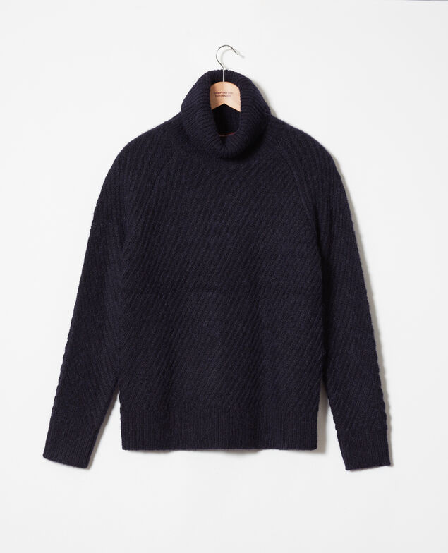 Roll neck jumper Dark navy