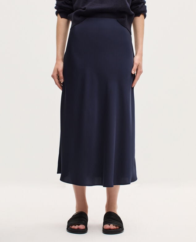 Silky midi skirt H695 night sky