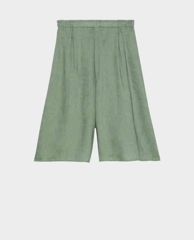 BABETH - Linen skort 52 green