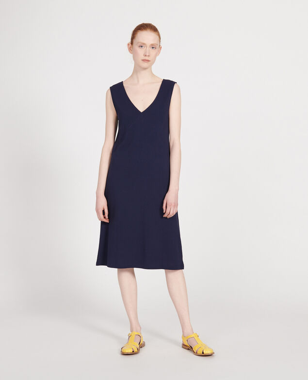 Cotton dress Maritime blue
