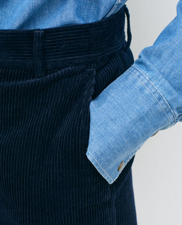 Wide corduroy trousers Night sky