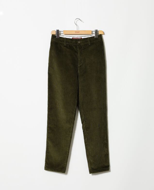 Ribbed corduroy trousers Olive night