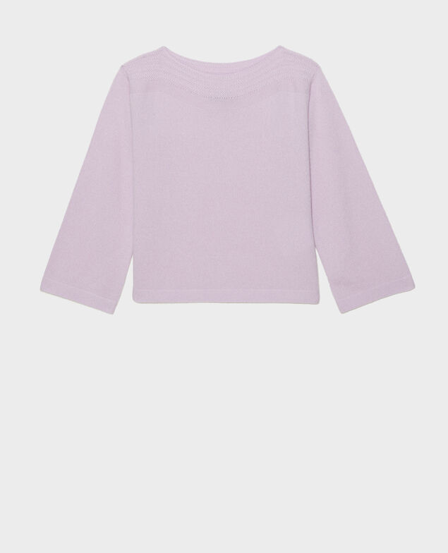 Cashmere boatneck jumper Pastel lilac