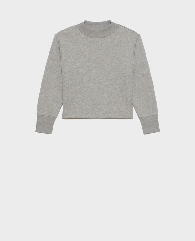 Turtleneck sweatshirt Gris chine