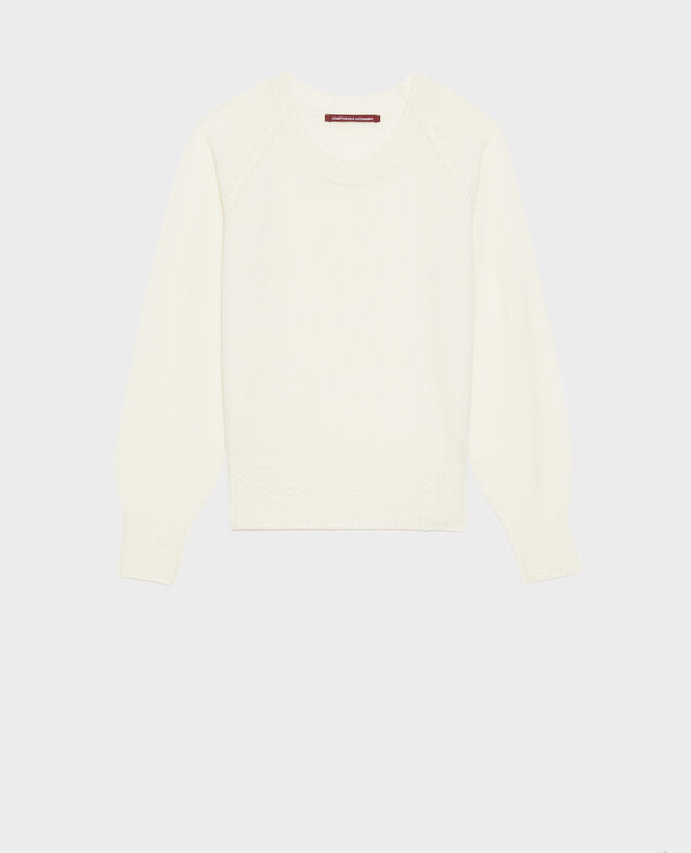 Round-neck cashmere jumper Gardenia