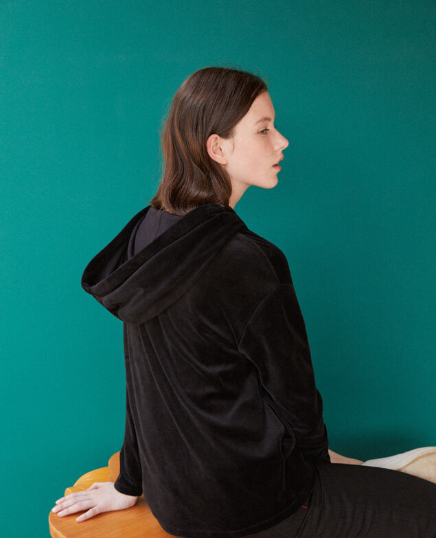 Hooded sweater Black