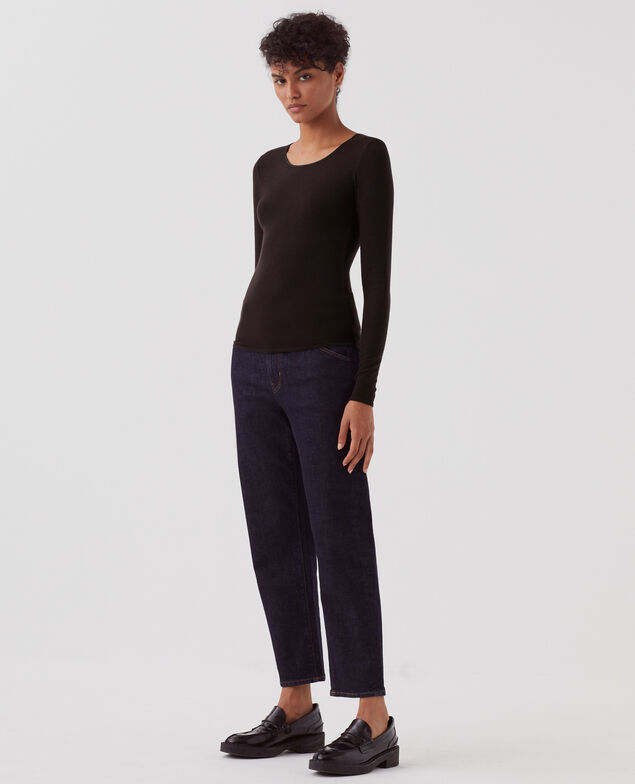 Slim fit t-shirt H091 black beauty