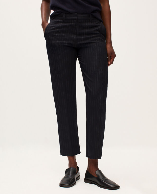Wool cigarette trousers K690 st navy