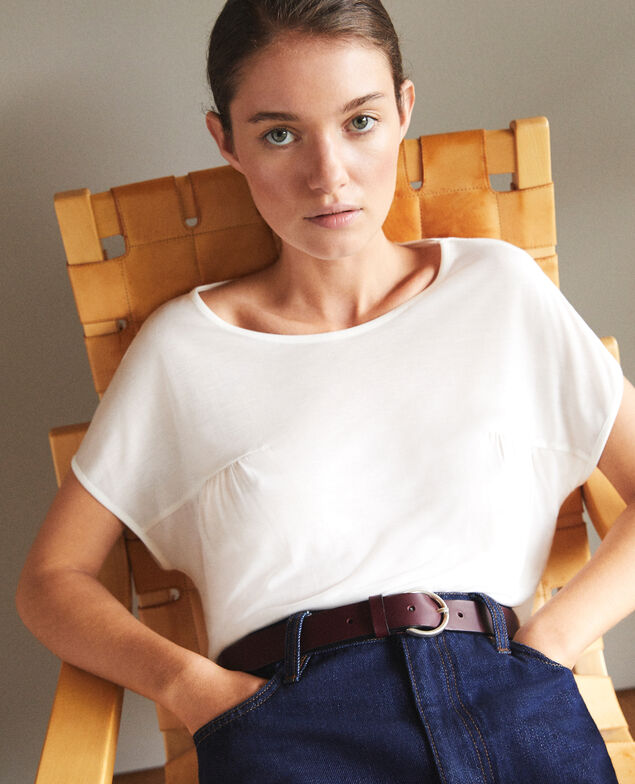 Round neck t-shirt White