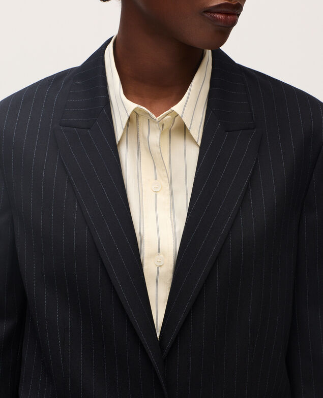 Wool blazer K690 st navy