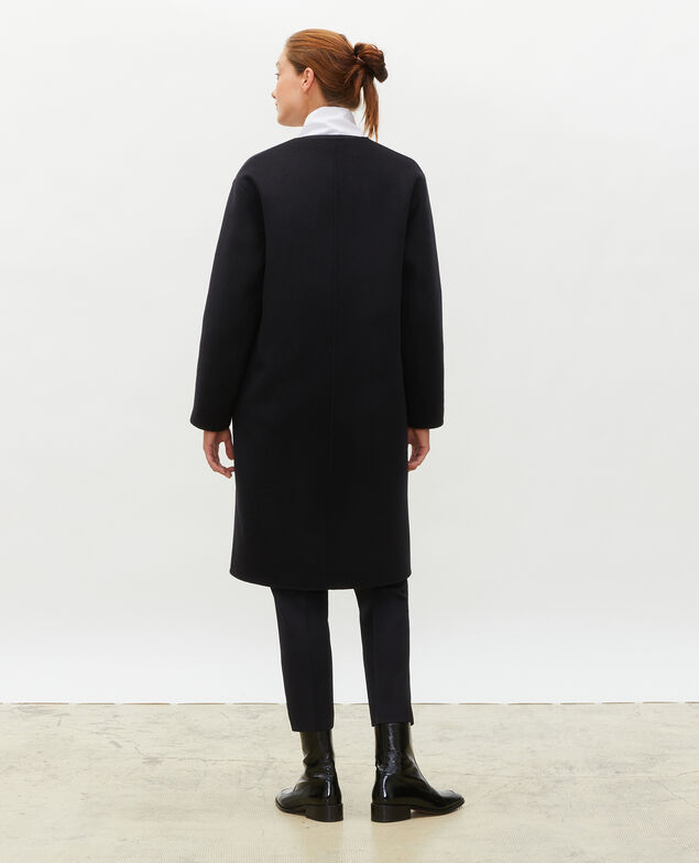 Double-sided wool coat Black beauty