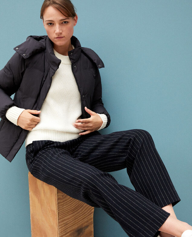 Cosy quilted down jacket  Noir