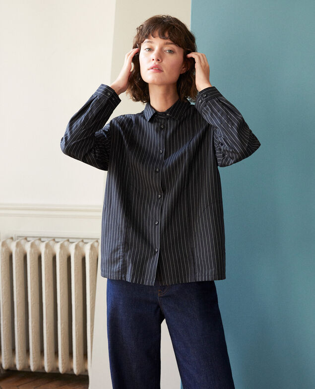 Straight-cut shirt Noir