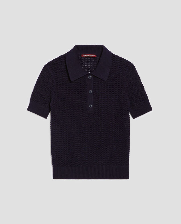 Short-sleeve polo jumper H694 baritone blue