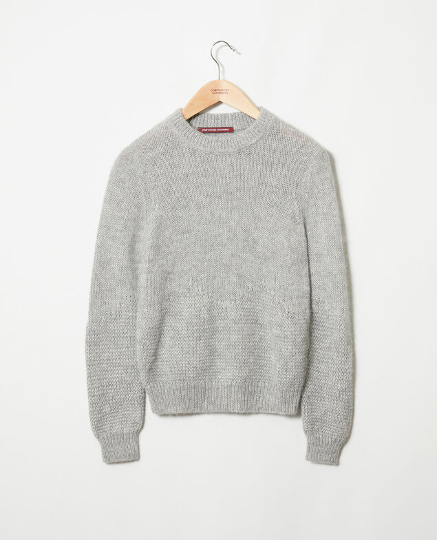 Novelty knit jumper Medium grey