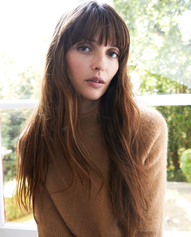 Turtleneck jumper Iced coffee