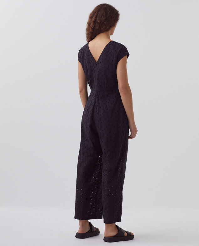 Broderie anglaise jumpsuit H091 black beauty