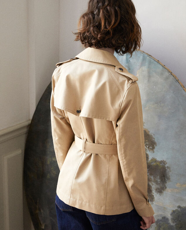 Short trench coat Beige